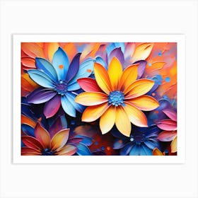 Colorful Flowers 7 Art Print