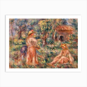 Girls In A Landscape (1918), Pierre Auguste Renoir Art Print