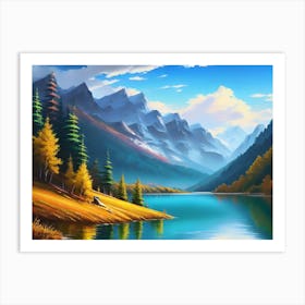 Mountain Lake 20 Art Print