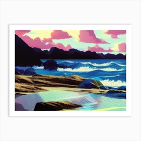 Beach Scene 1 Art Print