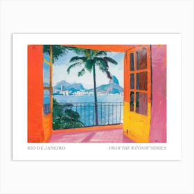 Rio De Janeiro From The Window Series Poster Painting 2 Art Print