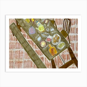 The Kitchen Table Art Print