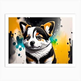 Corgi Painting 4 Art Print