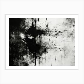 Silence Abstract Black And White 15 Art Print
