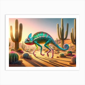 Chameleostritch 1 Art Print