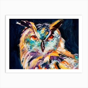 Colorful Owl Art Print