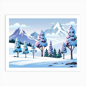 Winter Landscape 12 Art Print