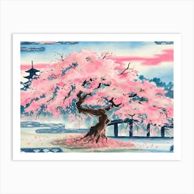 Sakura Tree 5 Art Print