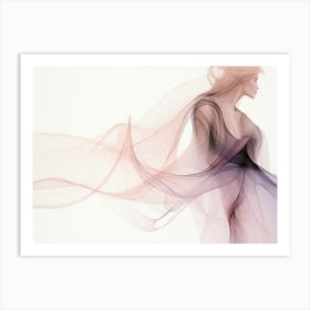 Woman In A Dress Art Print