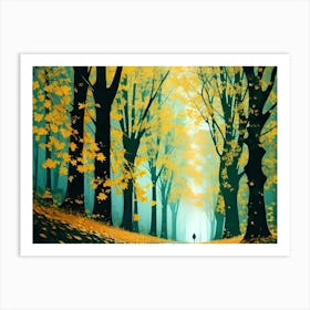 Autumn Forest 124 Art Print