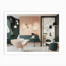 Cafe Interior Design 1 Art Print