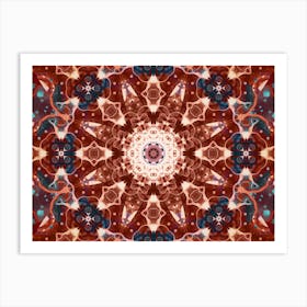 Burgundy Pattern Art Print