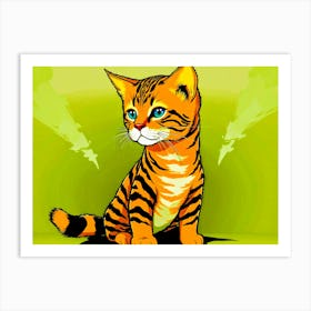 Bengal Cat Art Print