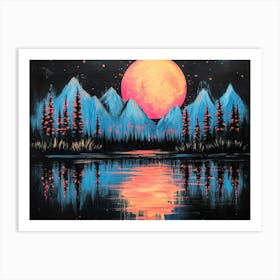 Moonlight Painting Art Print