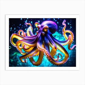 Cosmic Octopus 5 Art Print