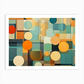 Abstract Circles 3 Art Print