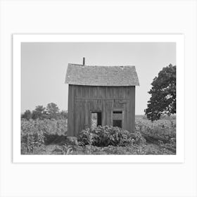 Abandoned House, Surrounded By Growing Corn, Mcintosh Co,Oklahoma By Russell Lee Art Print