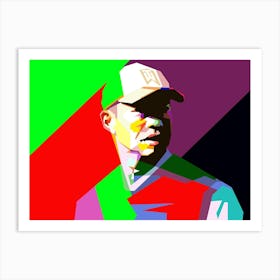 Tiger Woods Golf Legendary Pop Art WPAP Art Print