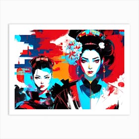 Two Asian Women 1 Art Print