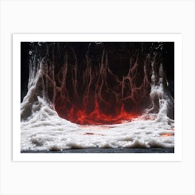 Lava Stock Videos & Royalty-Free Footage Art Print