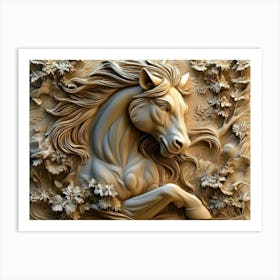 Beautiful Animal 3d Relief Art Print