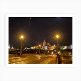 Prague At Night Art Print