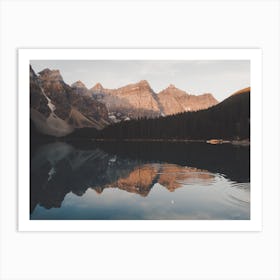 Sunrise Mountain Reflection Art Print