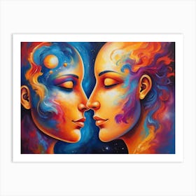 Two Women 1 Art Print