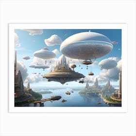 Futuristic City Art Print