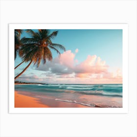 Sunset On The Beach 6 Art Print