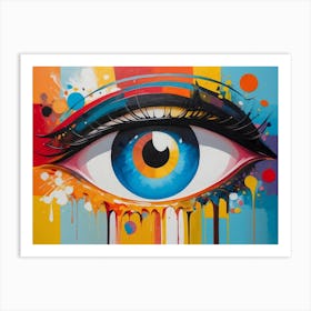 Abstract Eye Painting 3 Art Print