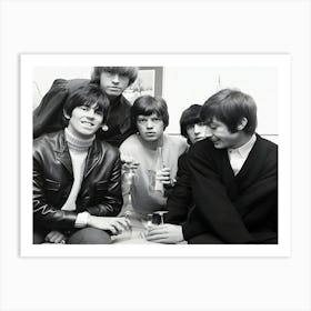 The Rolling Stones Pictured In Manchester In March 1965 Art Print