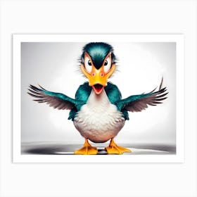 Duck With Wings Art Print