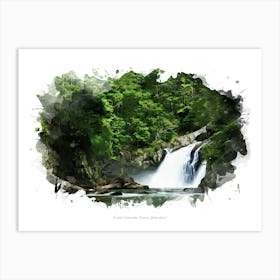 Crystal Cascades, Cairns, Queensland Art Print