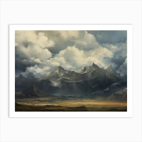 Wyoming Landscape Oil Painting Art Print