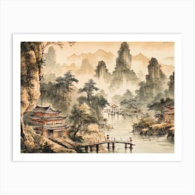 Chinese Landscape 4 Art Print