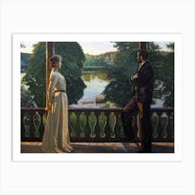 Nordic summer's evening 1899 by Richard Berg ~ Swedish Antique Art ~ Nordisk sommarkväll Art Print