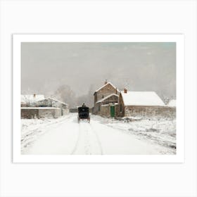 Snowy Road Art Print