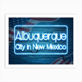 Albuquerque City In New Mexico Art Print