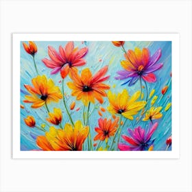 Colorful Flowers 2 Art Print