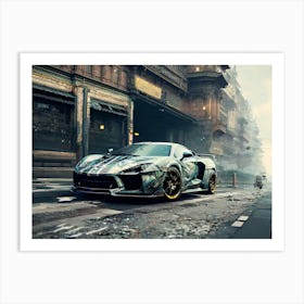 Futuristic Sports Car 42 Art Print