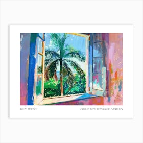 Key West From The Window Series Poster Painting 1 Art Print