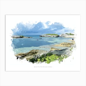 Spanish Point Park, Bermuda, Caribbean Art Print