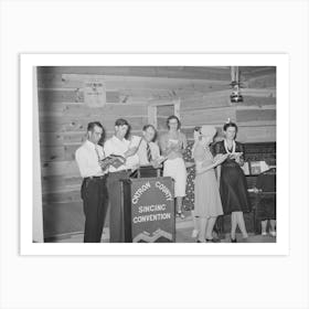 Pie Town Singers Who Are Competing For The Championship, New Mexico By Russell Lee Art Print