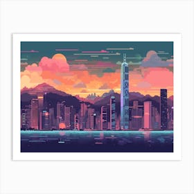 Hong Kong Skyline Art Print