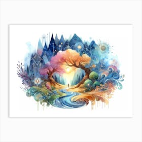 Dreamscape Painting Art Print