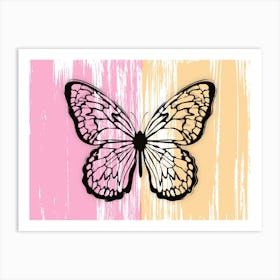 Happy Butterfly for kids Art Print