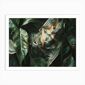 Money In The Leaves Art Print