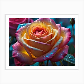 Roses In The Rain Art Print