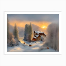 Winter Landscape Art Print